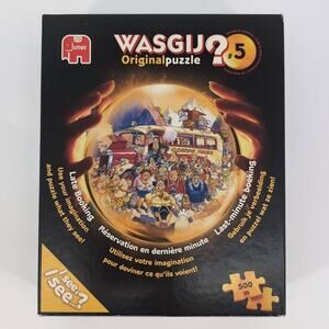 WASGIJ? No. 5 Jumbo "Late Booking" 500 Piece Jigsaw Puzzle with Poster - VGUC